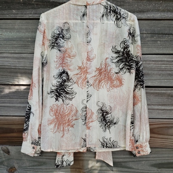 Trina Turk Button Down Shirt Top Blouse Small - Picture 7 of 8